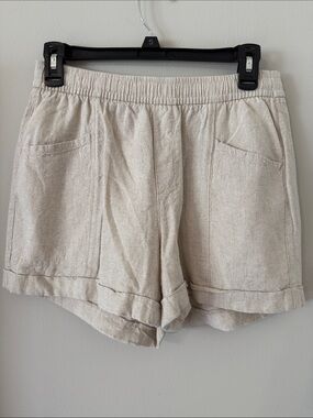 Old Navy High-Waist Linen-Blend Roll-Hem Shorts. NWOT